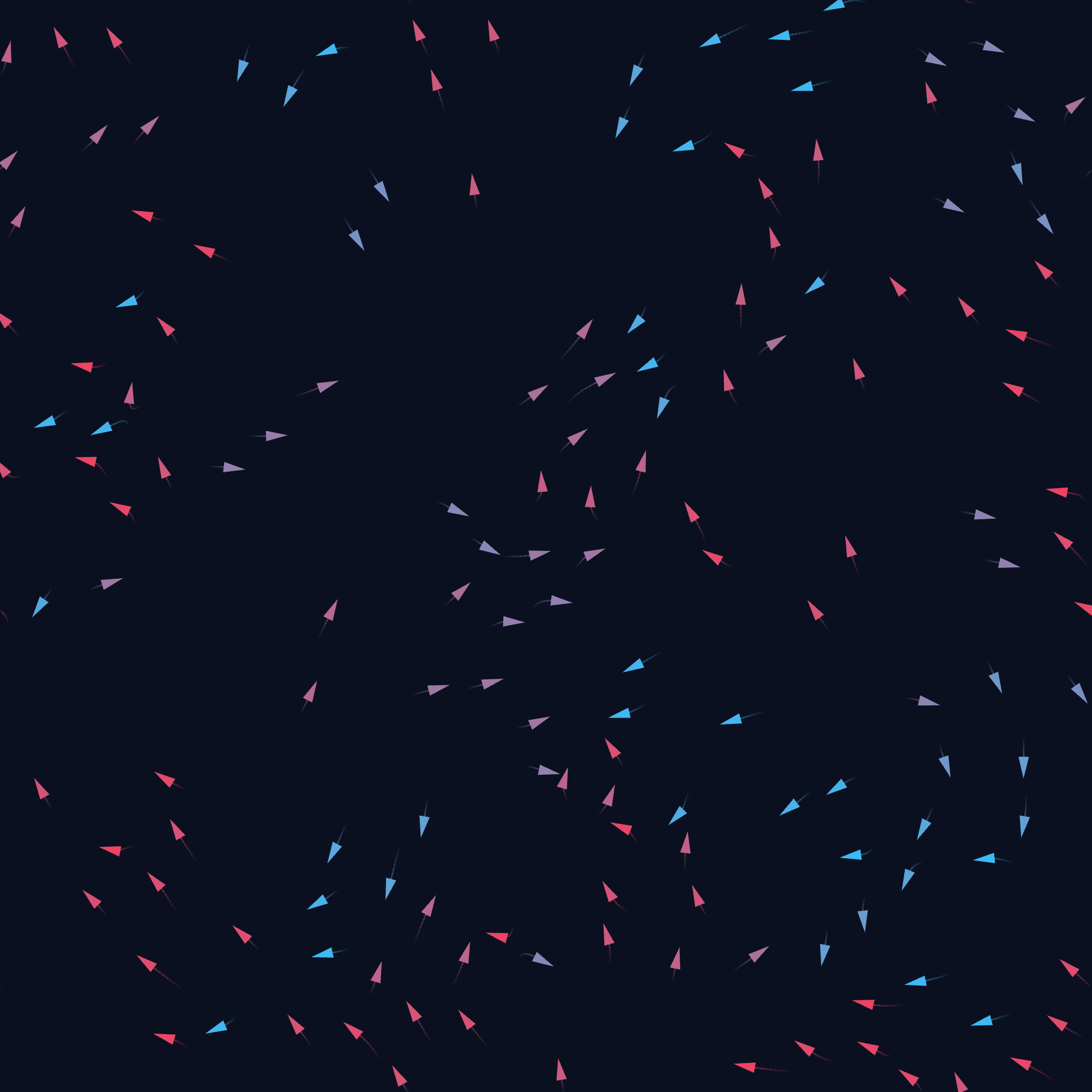 Flocking (Boids) example output