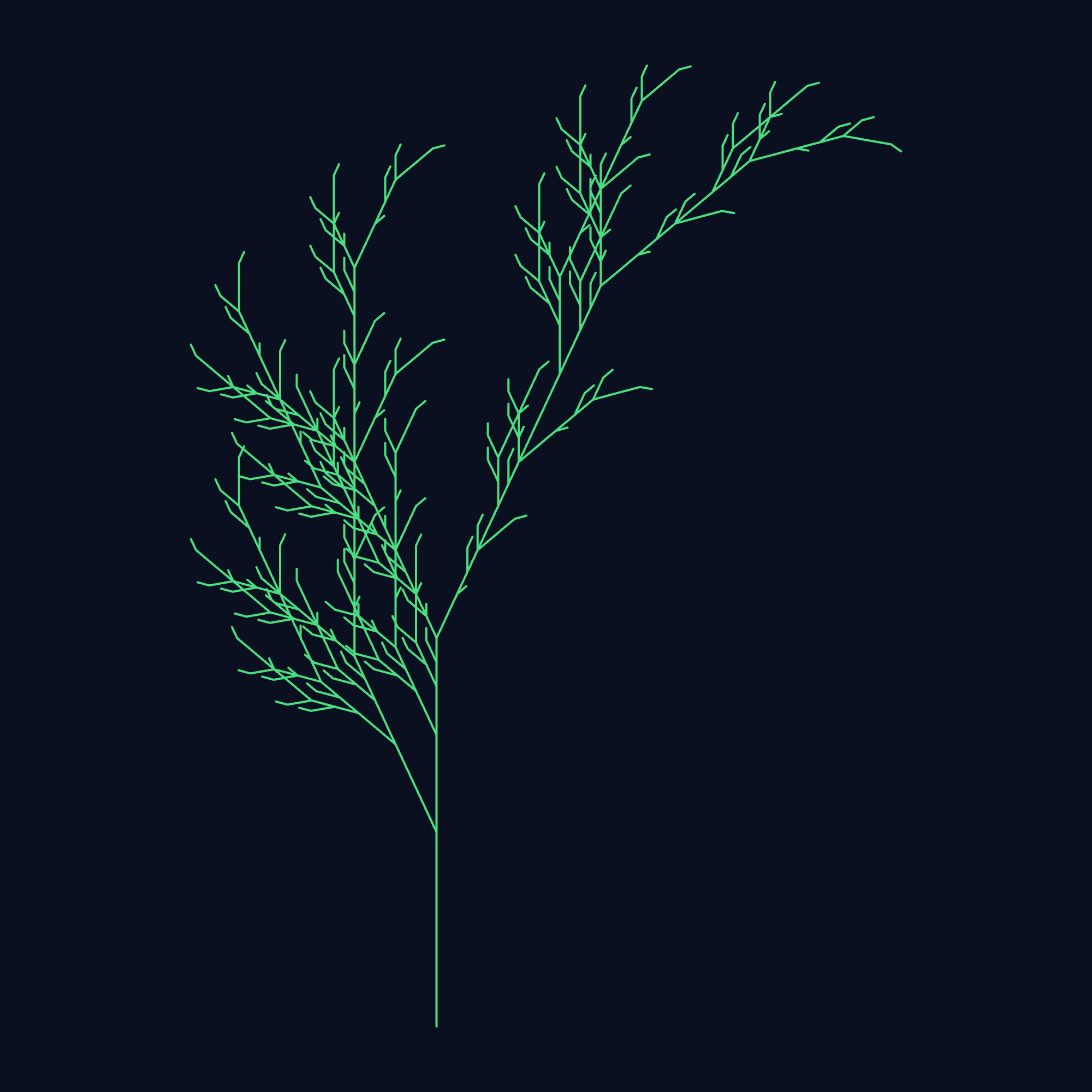 Fractal Trees example output