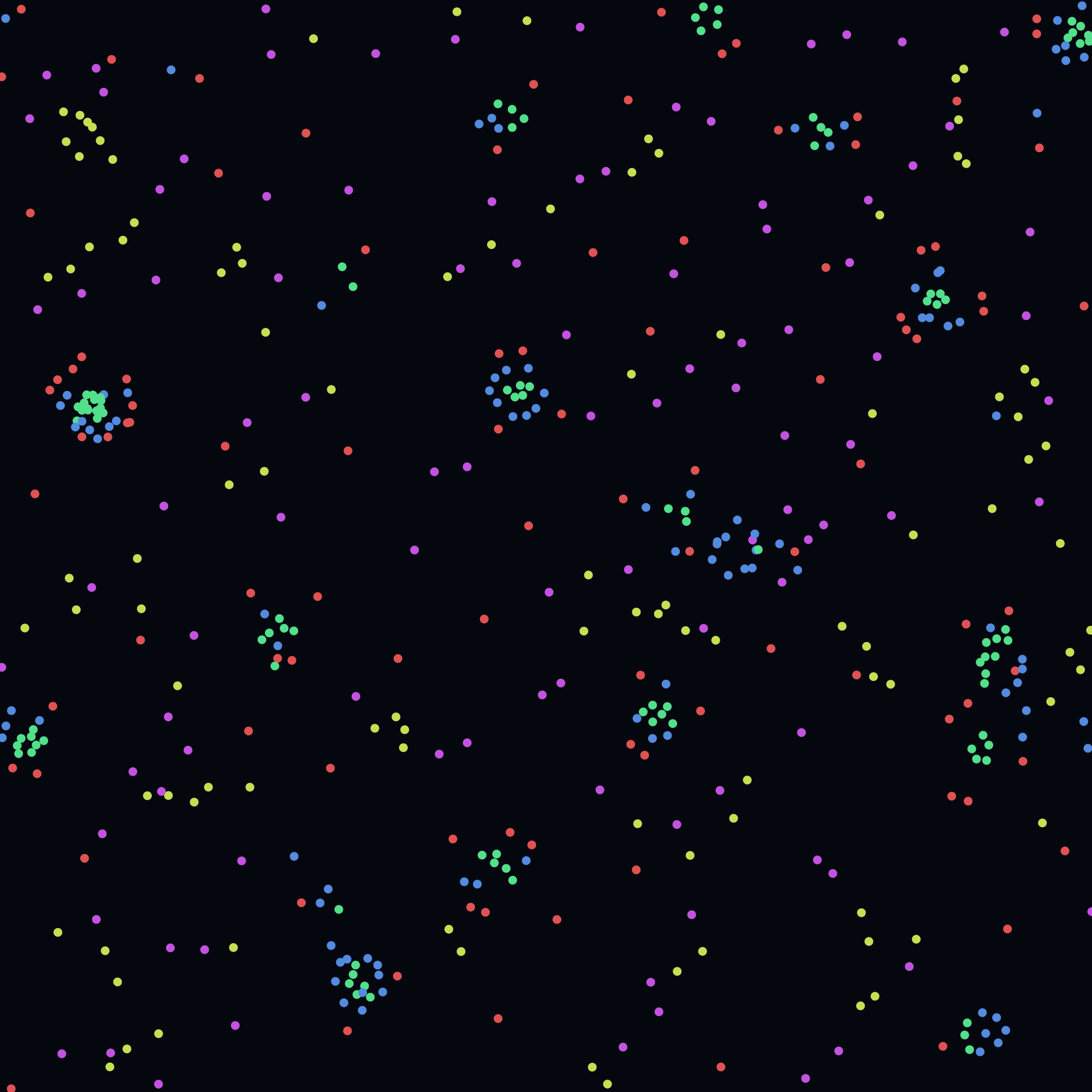 Particle Life example output
